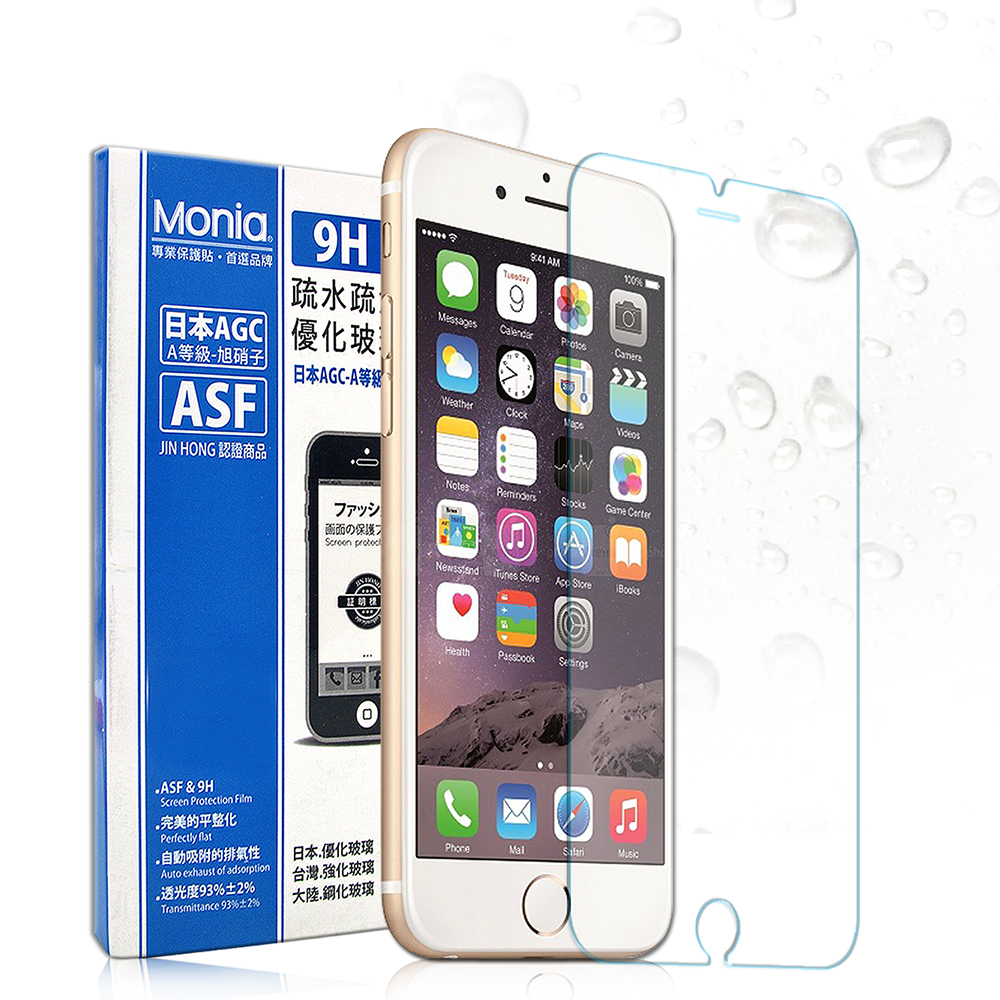 MONIA iphone 6 plus / 6s plus頂級疏水疏油9H玻璃膜