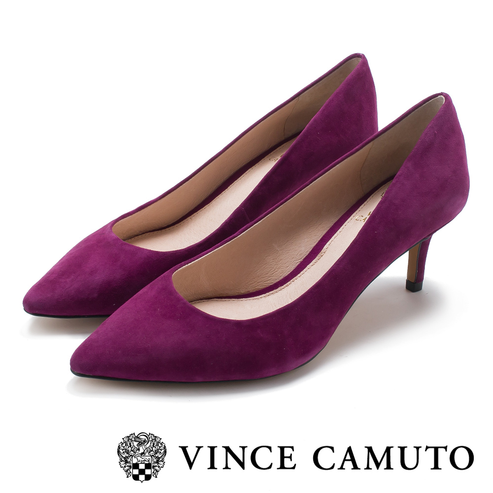 Vince Camuto 首選小羊皮素面高跟鞋-絨紫
