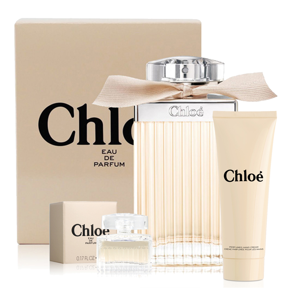 Chloe克羅埃 同名女性淡香精限量典藏版125ml+同款限量護手霜75ml+小香