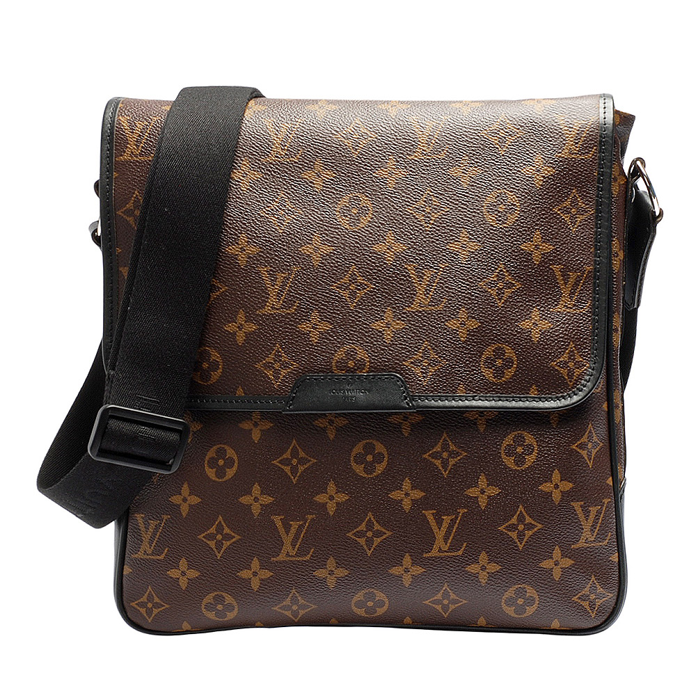 LV M56715 經典Monogram Macassar BASS MM磁釦翻蓋記者包