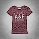 AF a&f Abercrombie & Fitch 女 短袖 T恤 紅 0785 product thumbnail 1