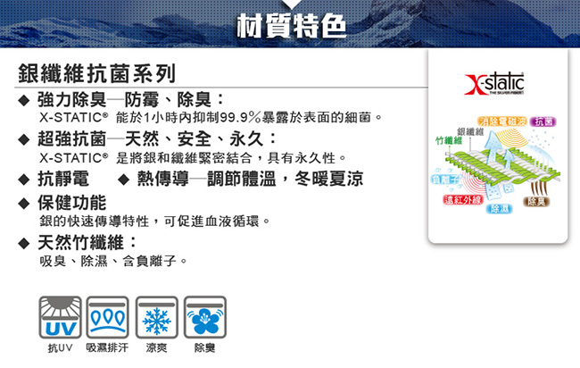 【ATUNAS 歐都納】男款防曬除臭抗菌休閒短袖Polo衫 A-P1711M 寶藍