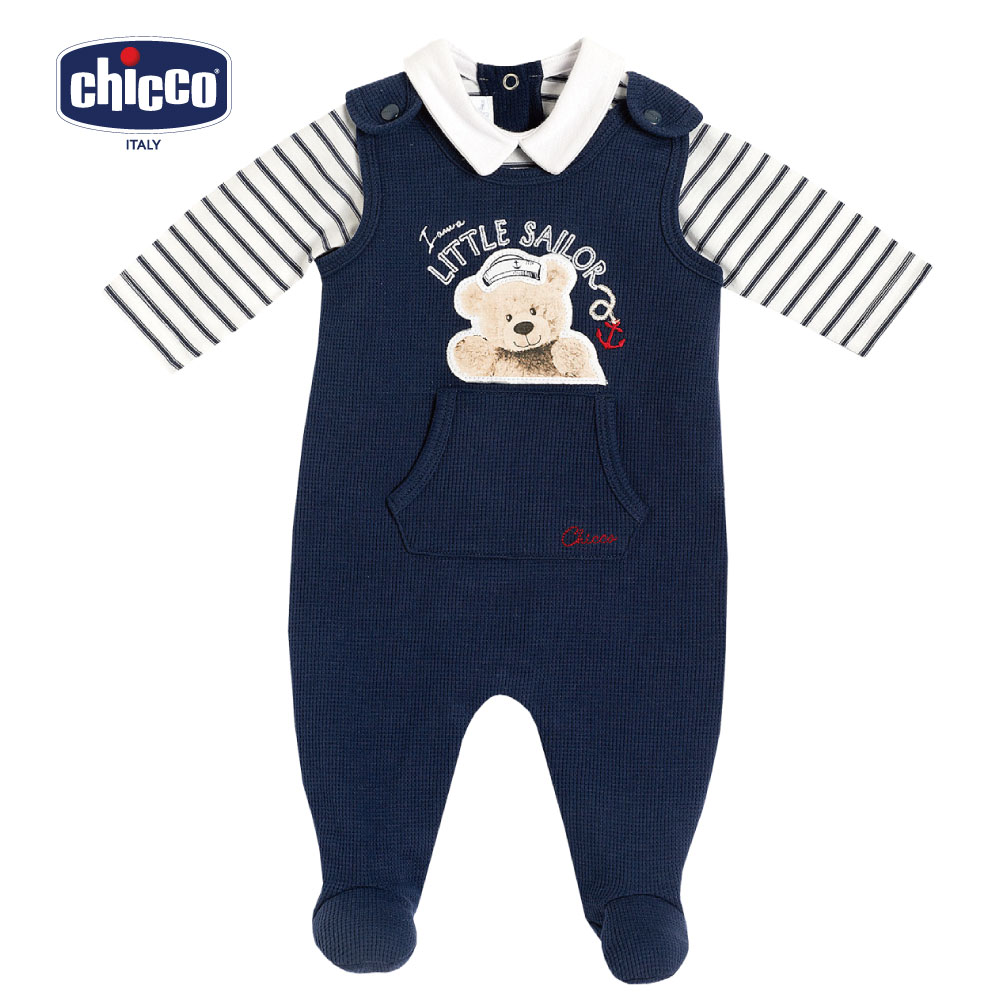 chicco-城市雅痞背心褲套裝(6-12個月)