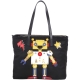 PRADA Nylon Robot Tote Bag 機器人圖案尼龍拉鍊托特包(黑色) product thumbnail 1