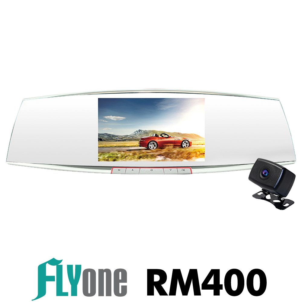 FLYone RM400 雙Sony 雙1080P 前後雙鏡 後視鏡行車記錄器-急速配