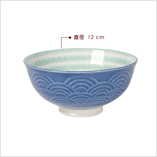 NOW 波紋餐碗(藍)