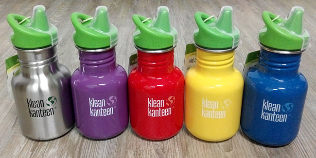 美國Klean Kanteen幼童吸嘴冷水瓶355ml-原鋼色