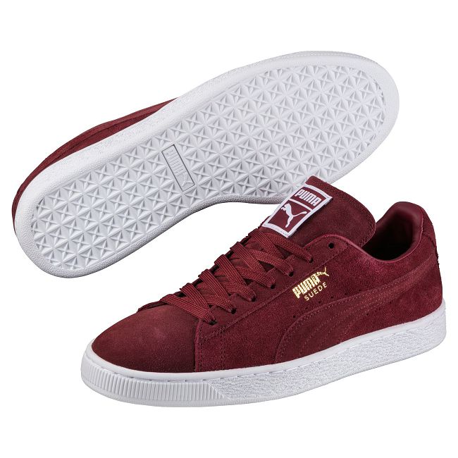 puma classic suede red