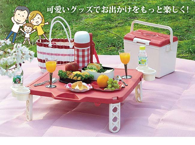 日本鹿牌Pearl CielCiel 日式野餐墊180x200cm-粉紅