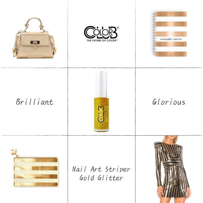 COLOR CLUB 指甲油 05C016 閃粉彩繪金線筆