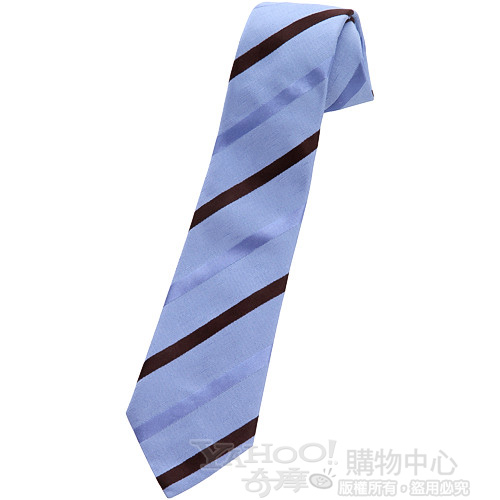 Les Copains 斜紋設計領帶(水藍色)