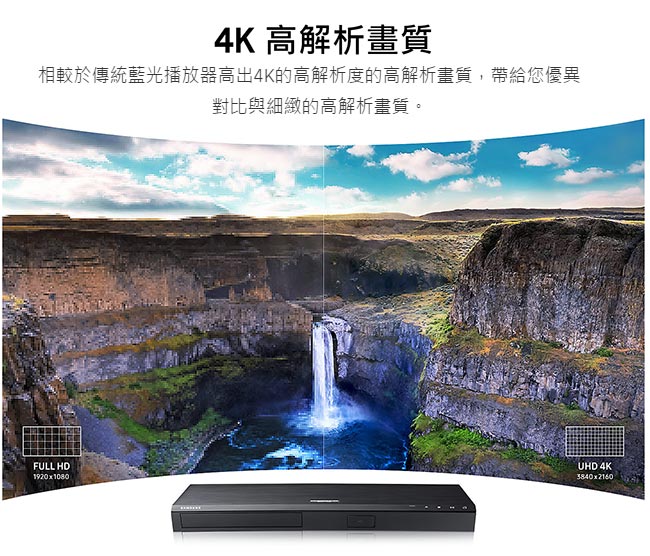 SAMSUNG三星 4K 藍光播放器 UBD-M8500/ZW