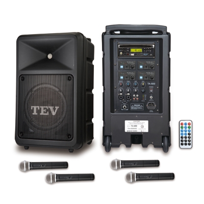 TEV DVD/USB/SD四頻無線擴音機 TA680iD-4