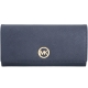 Michael Kors Fulton Carryall 金字防刮牛皮釦式長夾(深藍色) product thumbnail 1