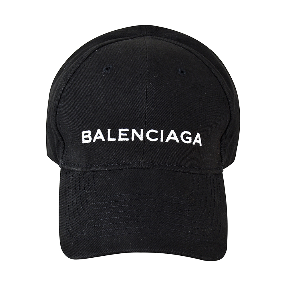 BALENCIAGA巴黎世家經典刺繡字母LOGO棒球帽(L/黑) | 精品服飾/鞋子