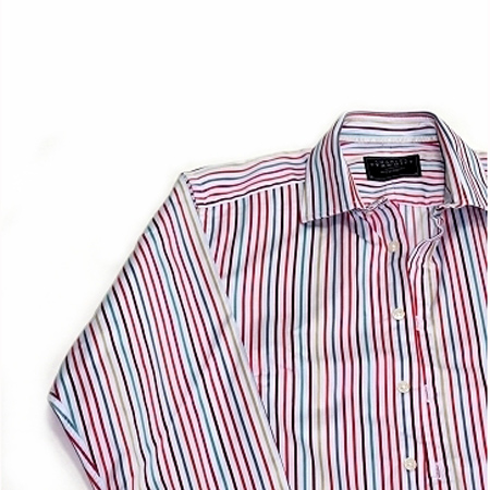 [摩達客]英國進口【Charles Tyrwhitt】高級彩色多緞紋長袖襯衫