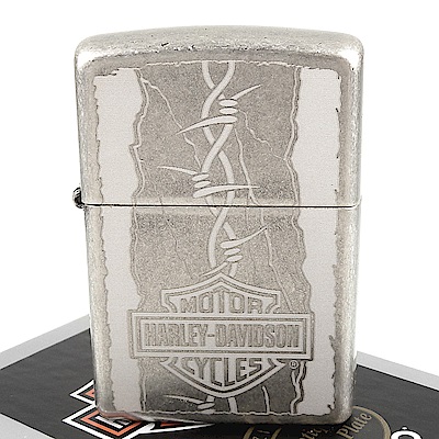 ZIPPO 美系~哈雷~Harley-Davidson-刺網圖案打火機