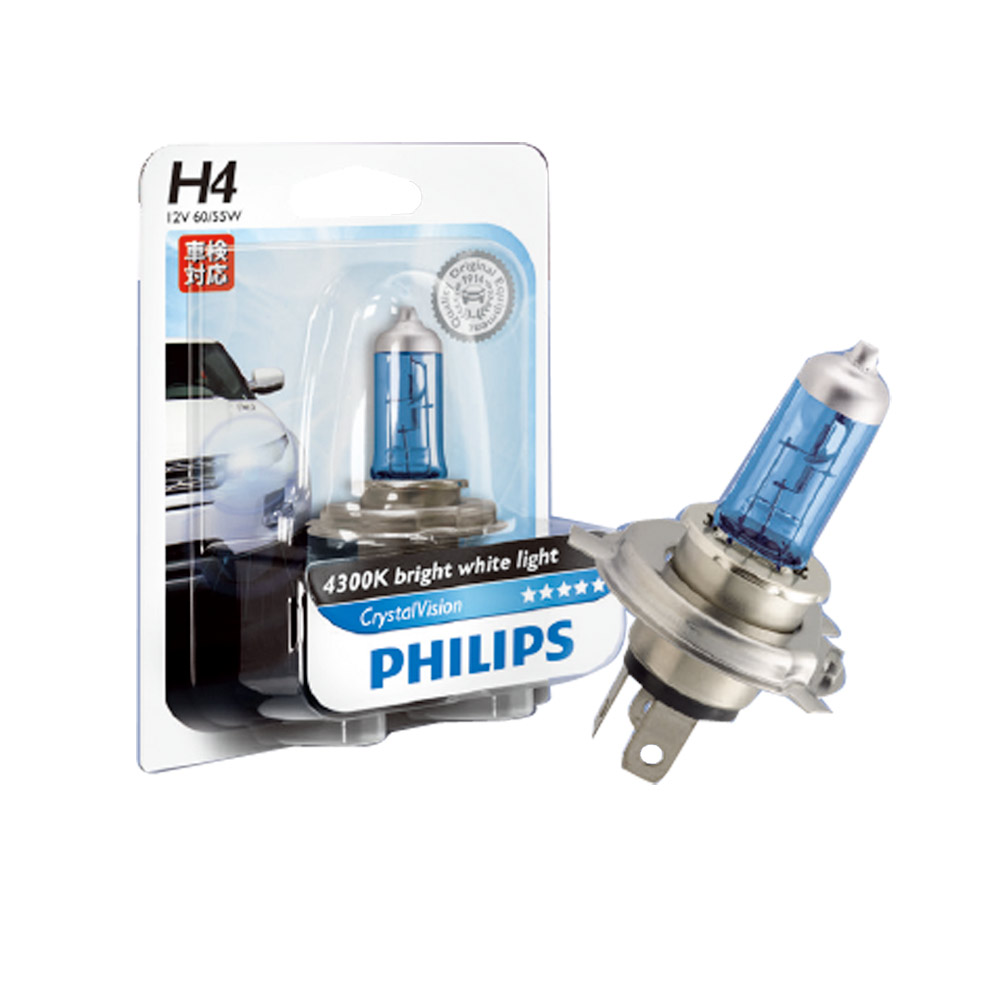 【超值】PHILIPS飛利浦水晶之光4300K燈泡機車用(H4/H7/HS1)公司貨 - 機車用品/配件 - @網紅直播人氣商品