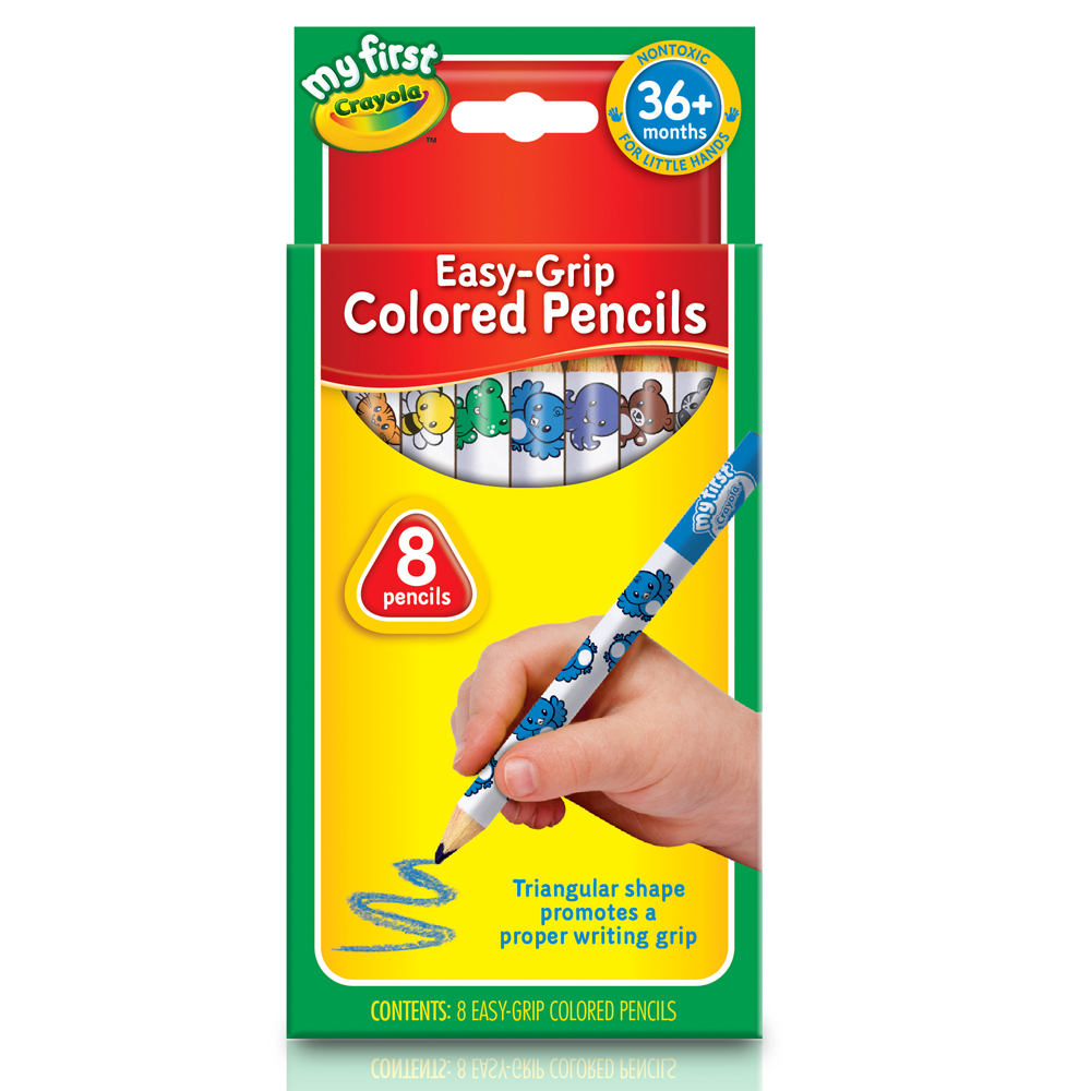 美國crayola 幼兒8色三角彩色鉛筆(3Y+)