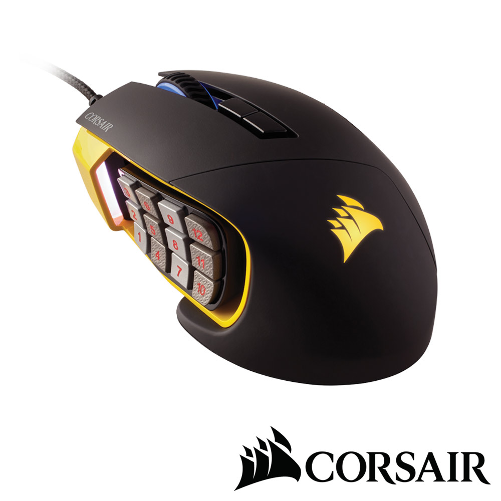 CORSAIR Scimitar RGB電競光學滑鼠