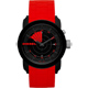 DIESEL Franchise 雷達指示轉動腕錶-黑x紅/44mm product thumbnail 1