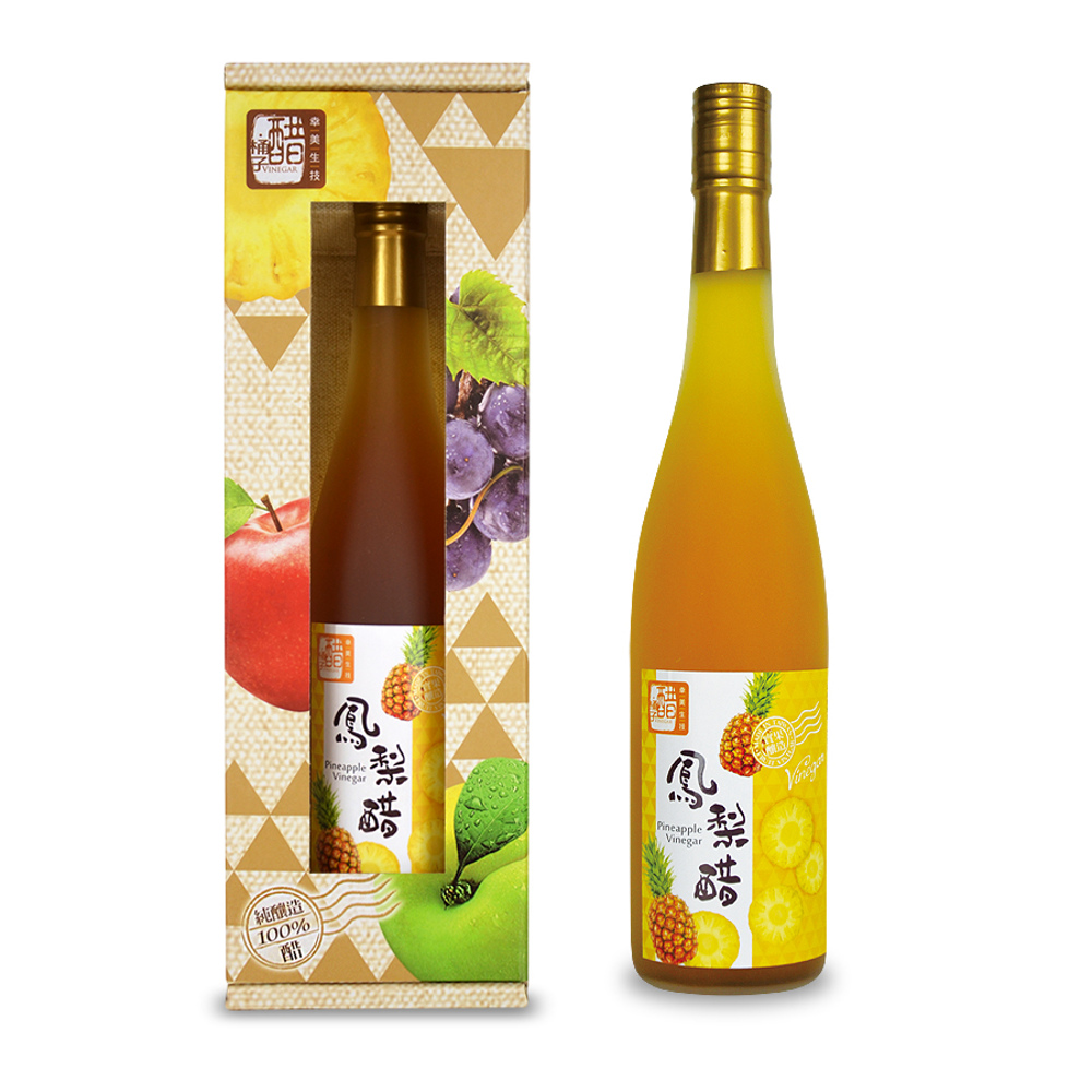 醋桶子 單入果醋禮盒組-鳳梨醋(600ml/瓶)