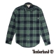 Timberland 男款藍綠色鄉村風格紋長袖襯衫 product thumbnail 1