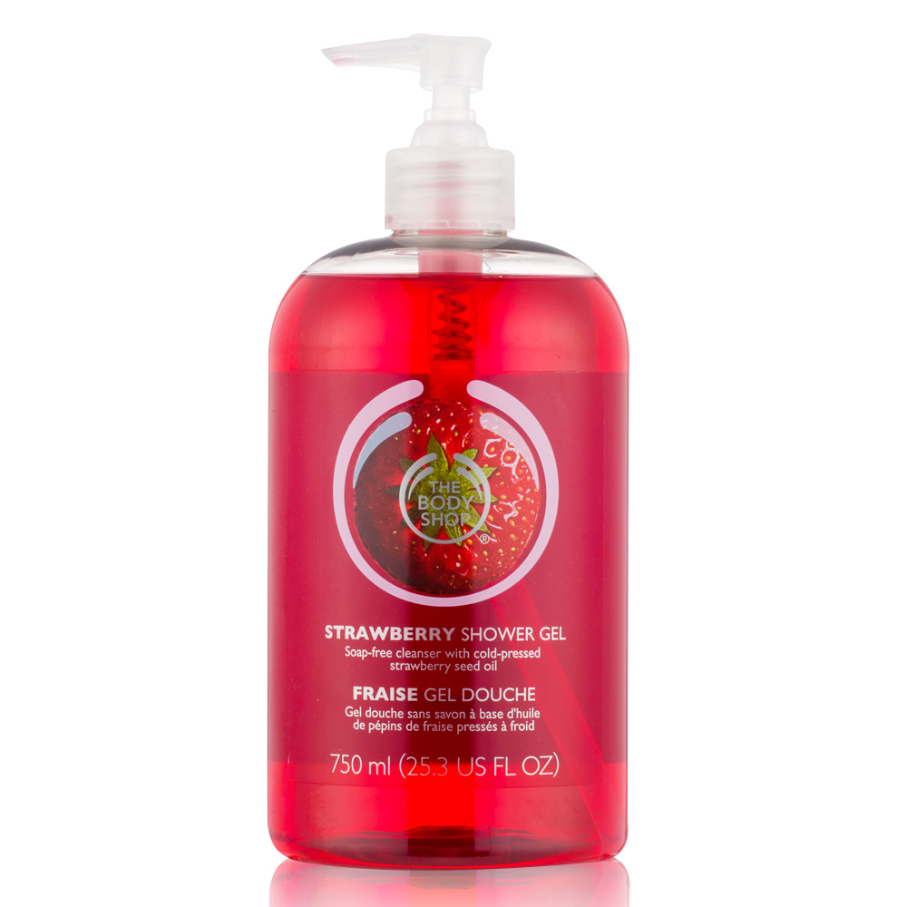 The Body Shop 草莓嫩白沐浴膠   -750ML