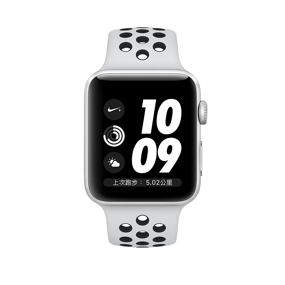 Apple Watch Series3 Nike+ GPS, 42mm銀鋁錶殼搭黑Nike錶帶| 其他系列