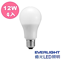 億光 LED燈泡-白光4入