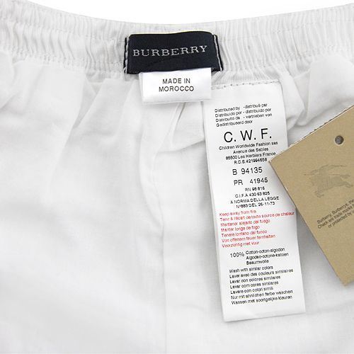 BURBERRY 英國倫敦純棉幼兒短褲(3 MONT/白色)
