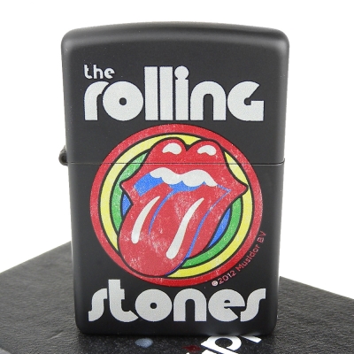 【ZIPPO】美系~Rolling Stones滾石樂團LOGO圖案設計打火機