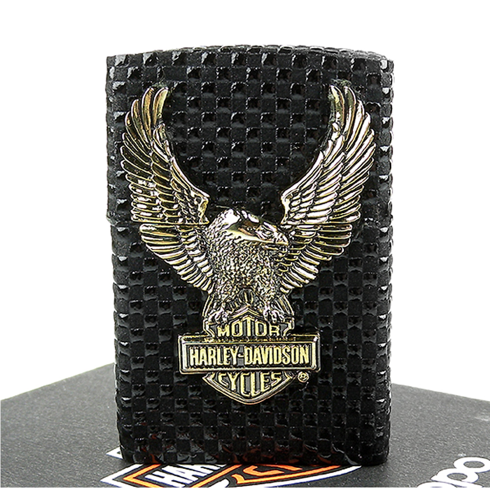 【ZIPPO】日系~Harley-Davidson-哈雷鷹-本印傳漆置真皮加工