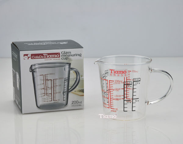 Tiamo 玻璃有柄量杯-200ml(HG2286)