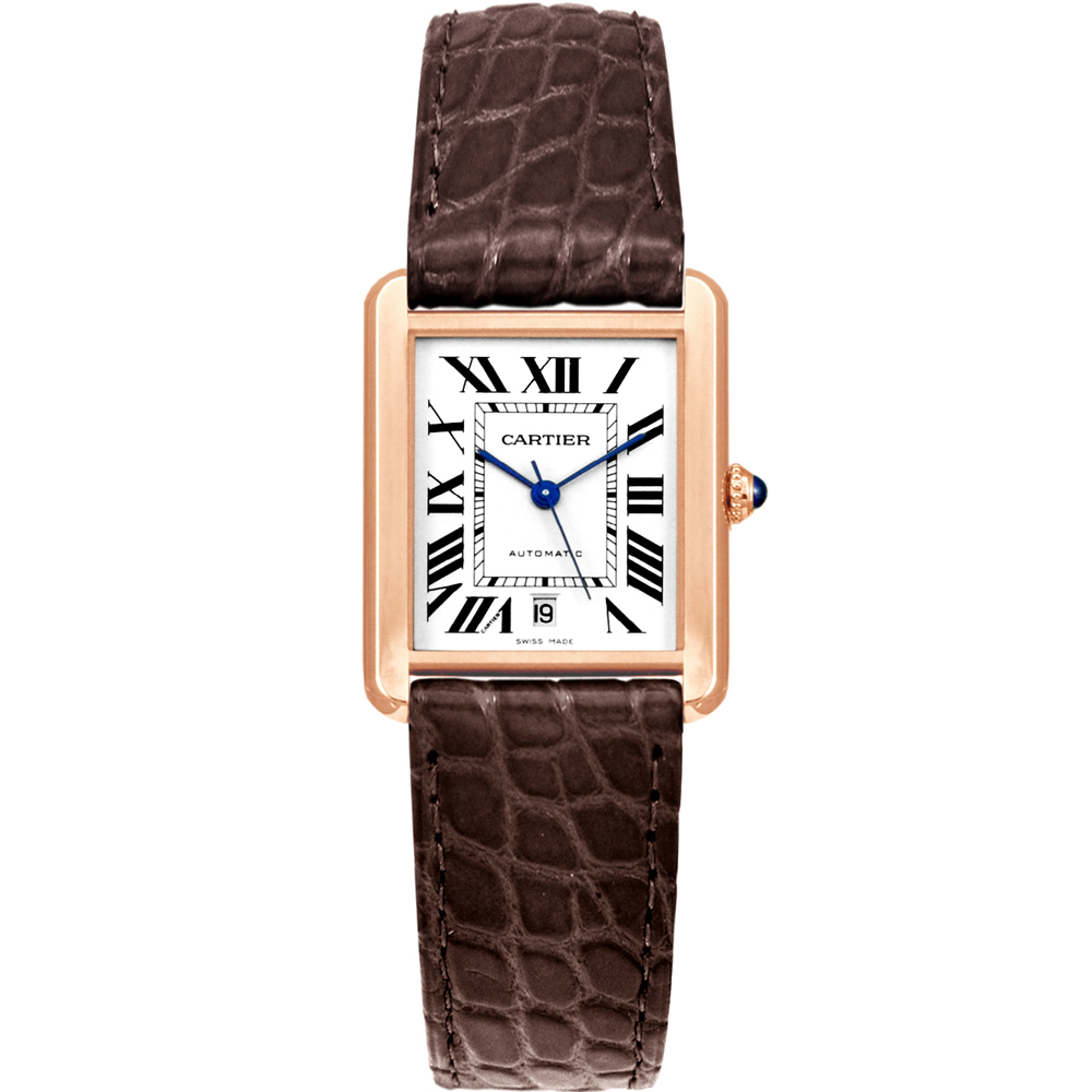 cartier tank solo gold plated