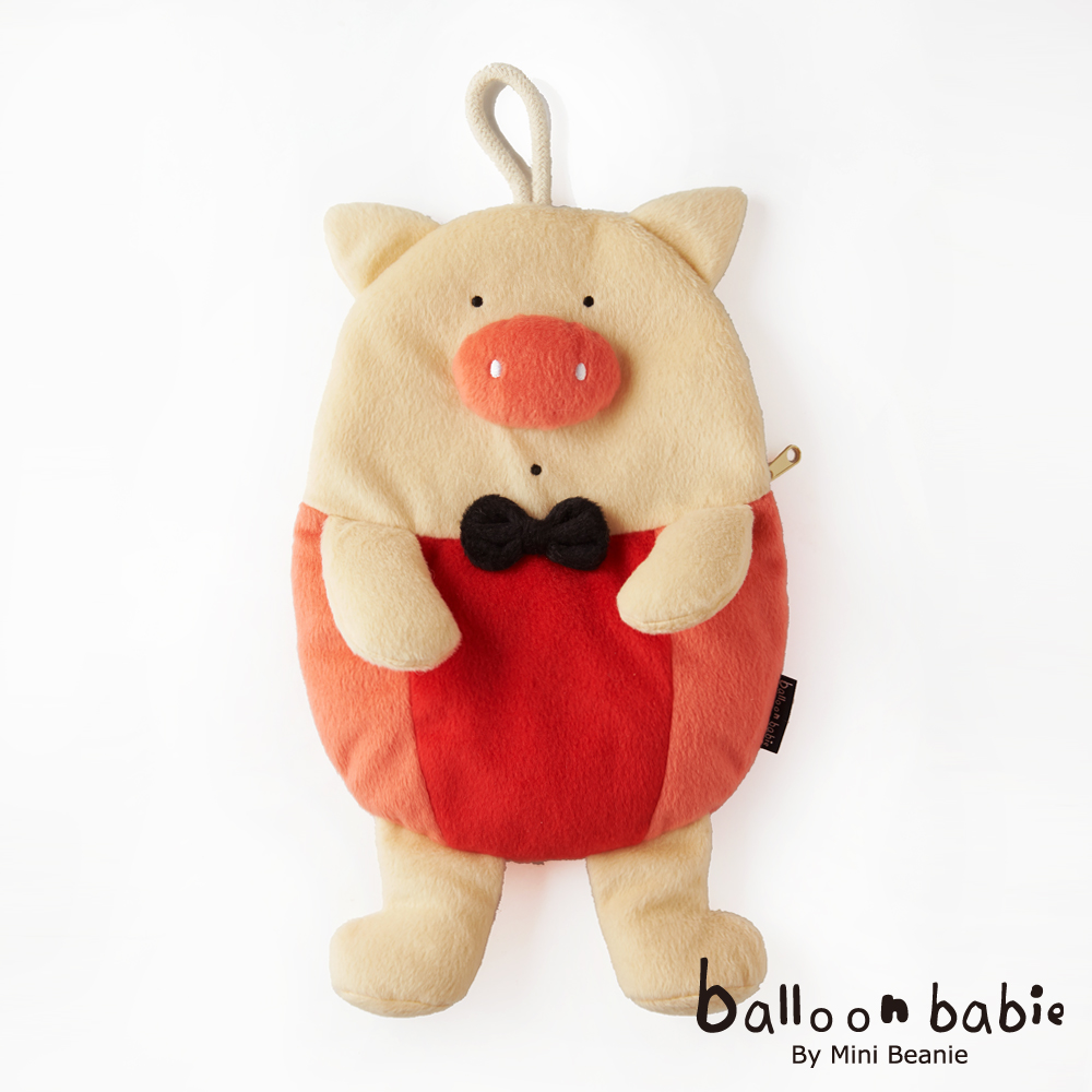 Balloon Babie 熱水袋熱敷袋_領結豬Pig(氣球寶寶)