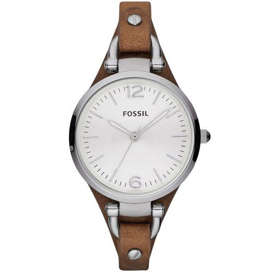 FOSSIL 法式時代知性時尚造型腕錶-銀/32mm