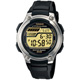 CASIO 兩地時間元氣休閒數字錶(W-212H-9A)-黃面 product thumbnail 1