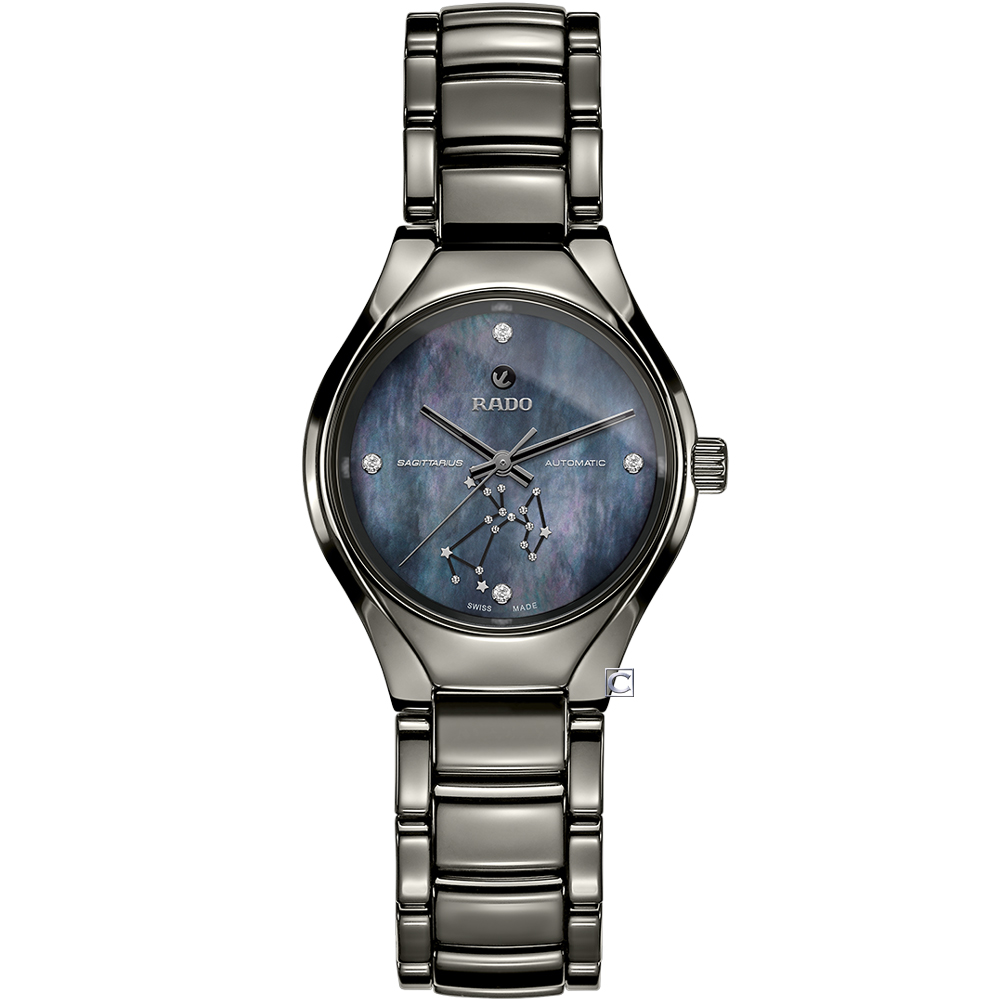 RADO 雷達錶 官方授權(R02) 真我系列12星座時尚腕錶-射手座(R27243962)-30mm