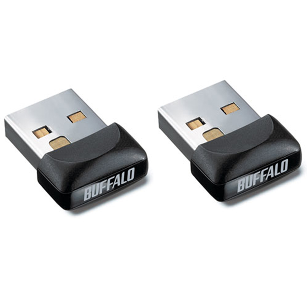 BUFFALO 超迷你USB無線網路卡(WLI-UC-GNM)二入
