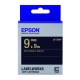 EPSON C53S653407 LK-3BKP粉彩系列黑底金字標籤帶(寬度9mm) product thumbnail 1