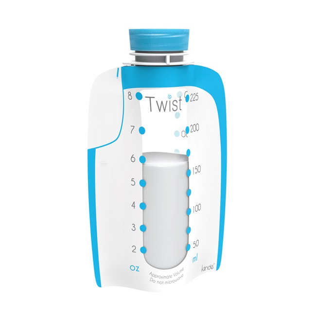 美國Kiinde Twist 240cc(40入)多功能母乳儲存袋 1盒