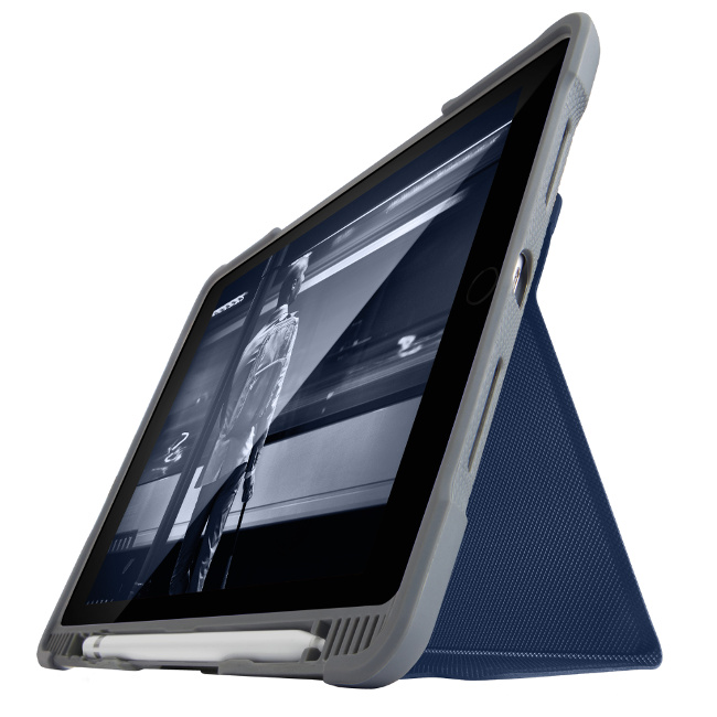 澳洲 STM Dux Plus iPad9.7吋(2018/2017)軍規防摔平板殼-深藍