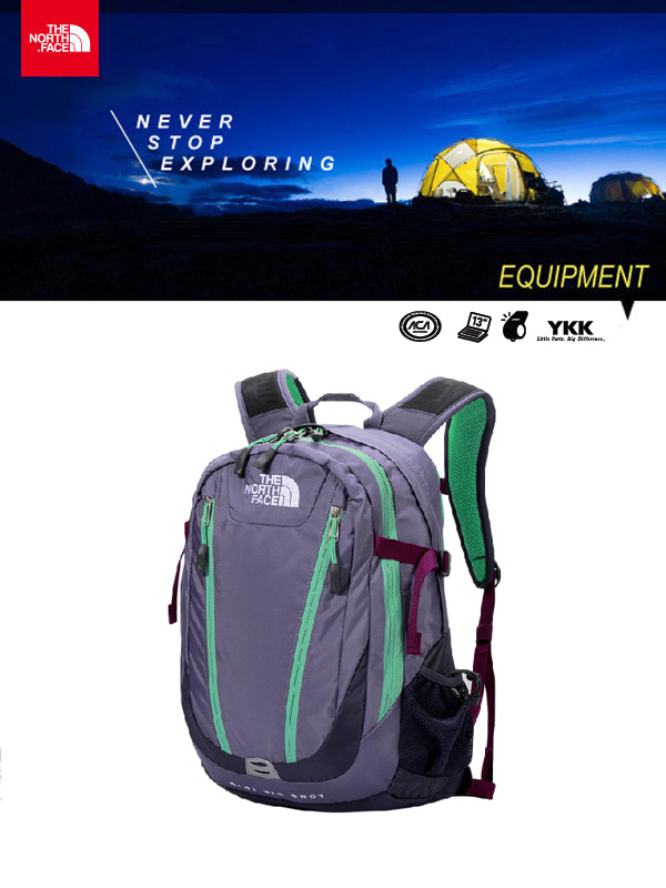 The North Face MINI BIG SHOT 13吋電腦背包聖賢紫/灰石藍| Yahoo奇摩