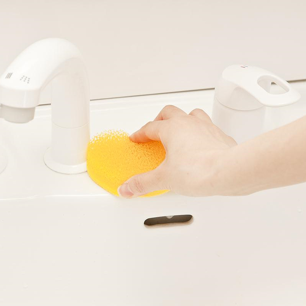 日本製造AISEN 兩用式心型清潔刷皂盤2入組