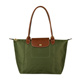 LONGCHAMP Le Pliage系列經典摺疊款式長提把尼龍肩背包(小/卡其綠) product thumbnail 1