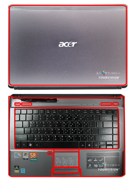 ACER Aspire 4810T系列(一般版)機身貼-贈視訊膜