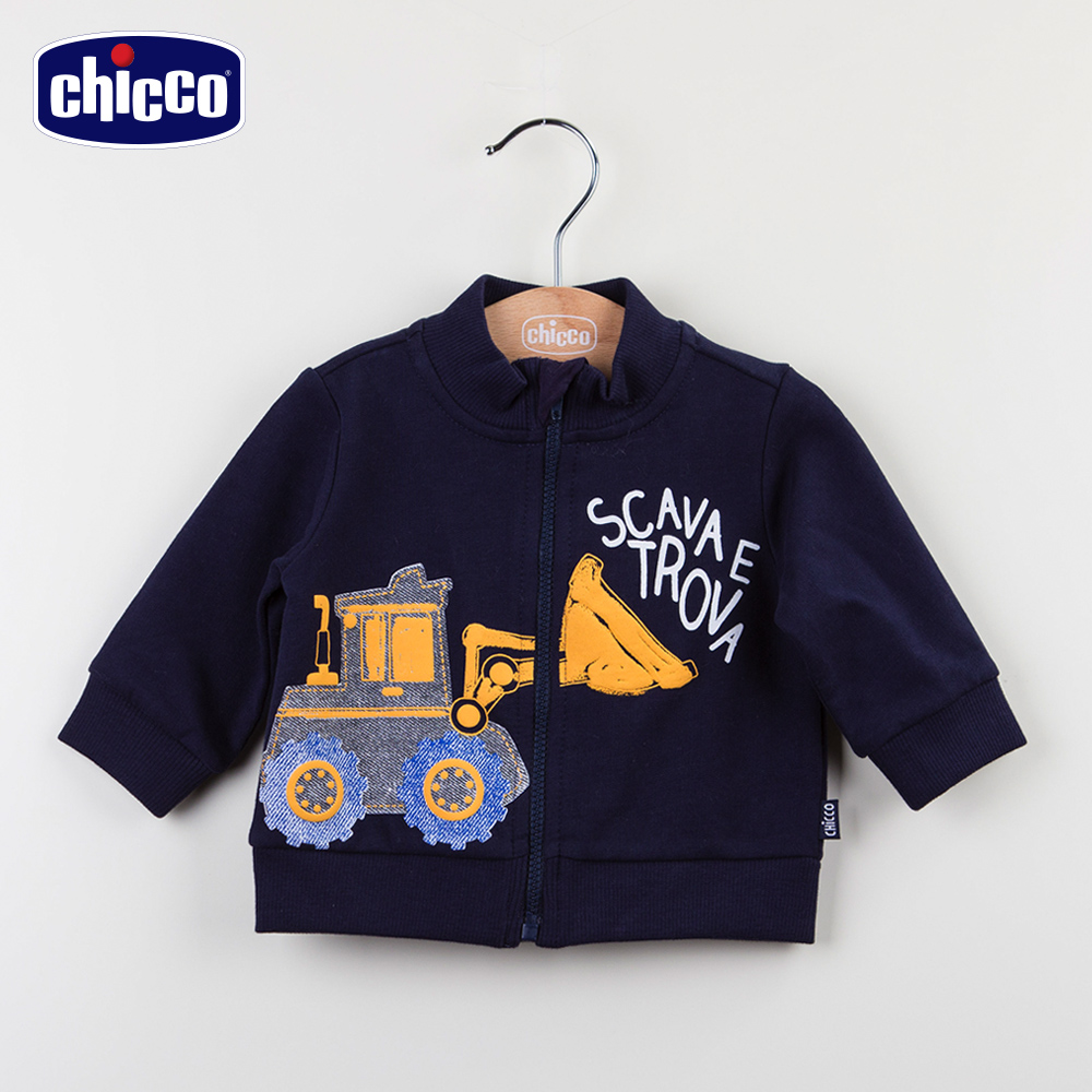 chicco 挖土機 休閒外套-丈青(12m-24m)