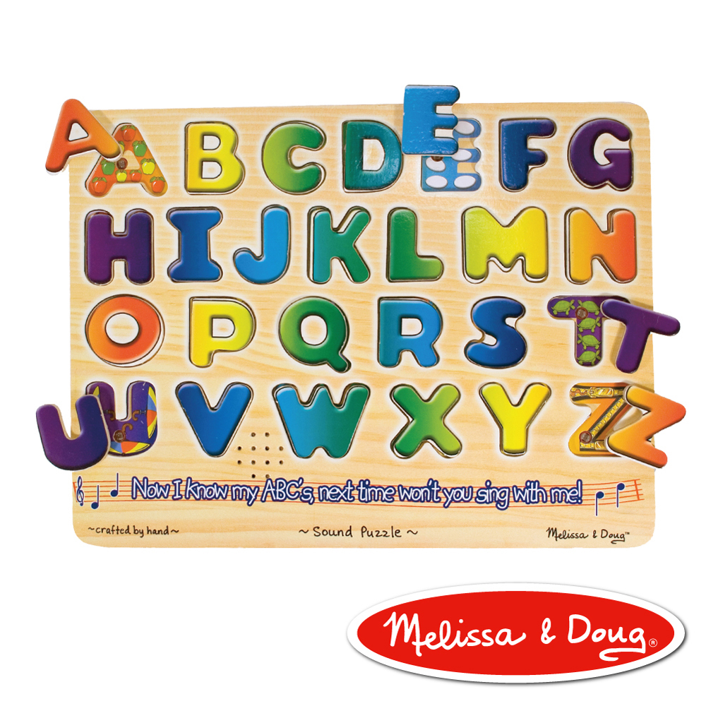 美國瑪莉莎 Melissa & Doug 聲音拼圖-英文字母學習