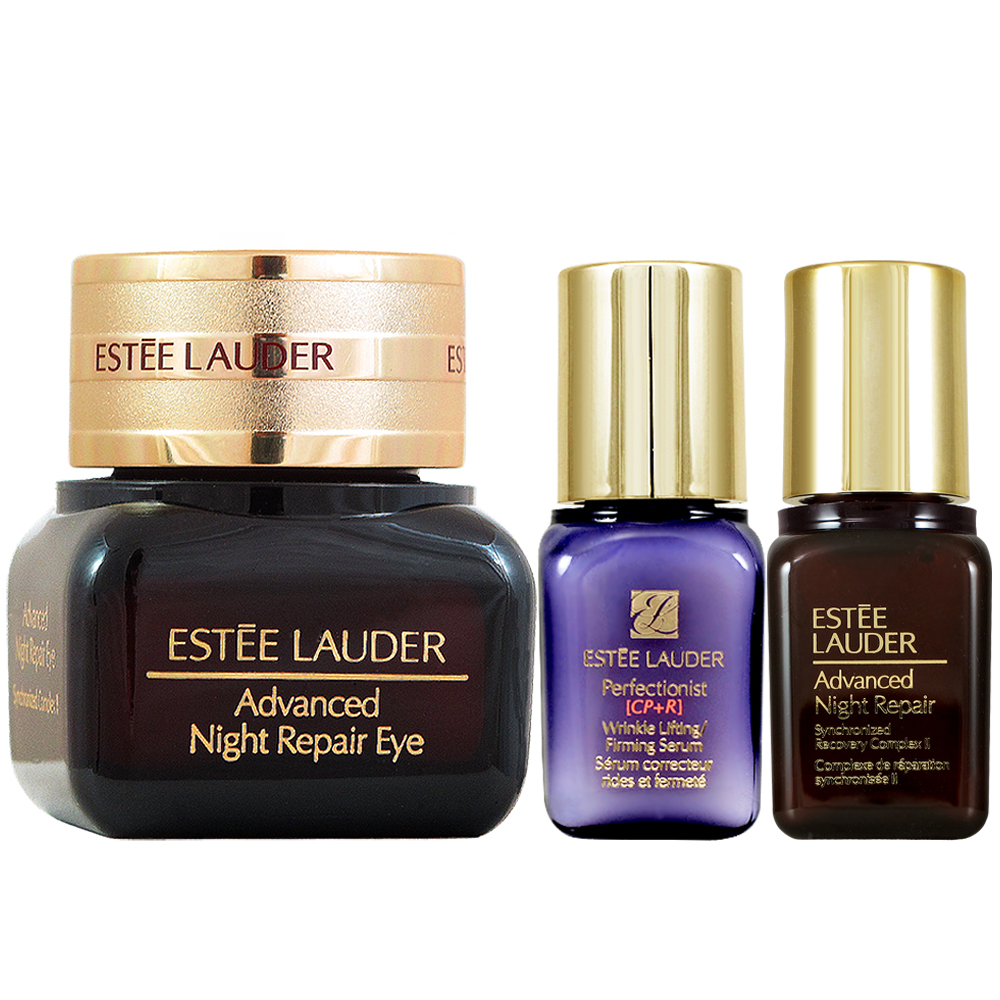 ESTEE LAUDER 雅詩蘭黛 DNA特潤再生眼部修護霜15ml送特潤7ml超電能7ml(公司貨)